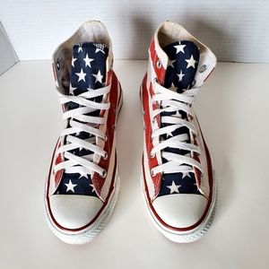 Vans Stars & Stripes Hi Top Sneakers size M5.5 & W7.5